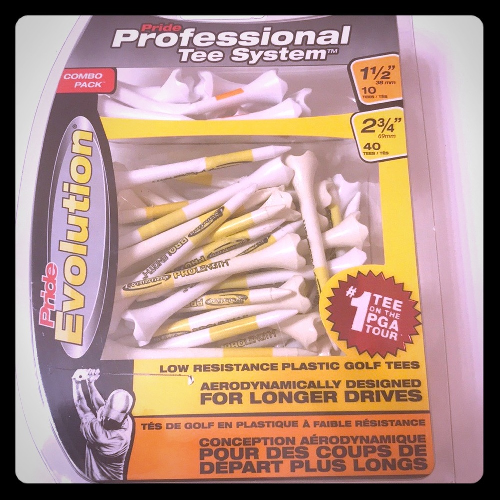 Golf tee combo pack. 2/$5